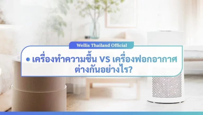 เครื่องทำความชื้น vs เครื่องฟอกอากาศ ต่างกันอย่างไร?